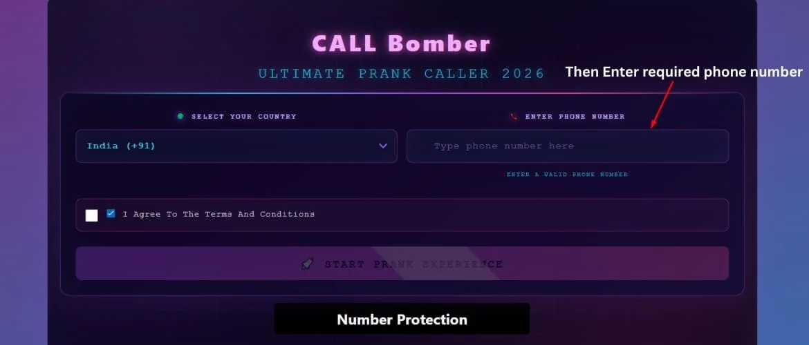 Call Bomber Step 2