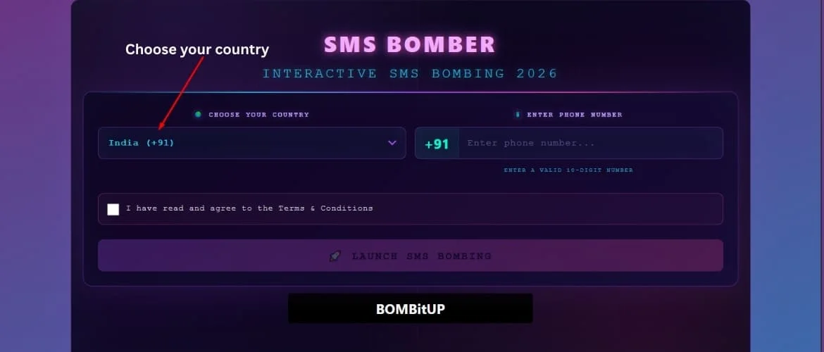SMS Bomber Step 1
