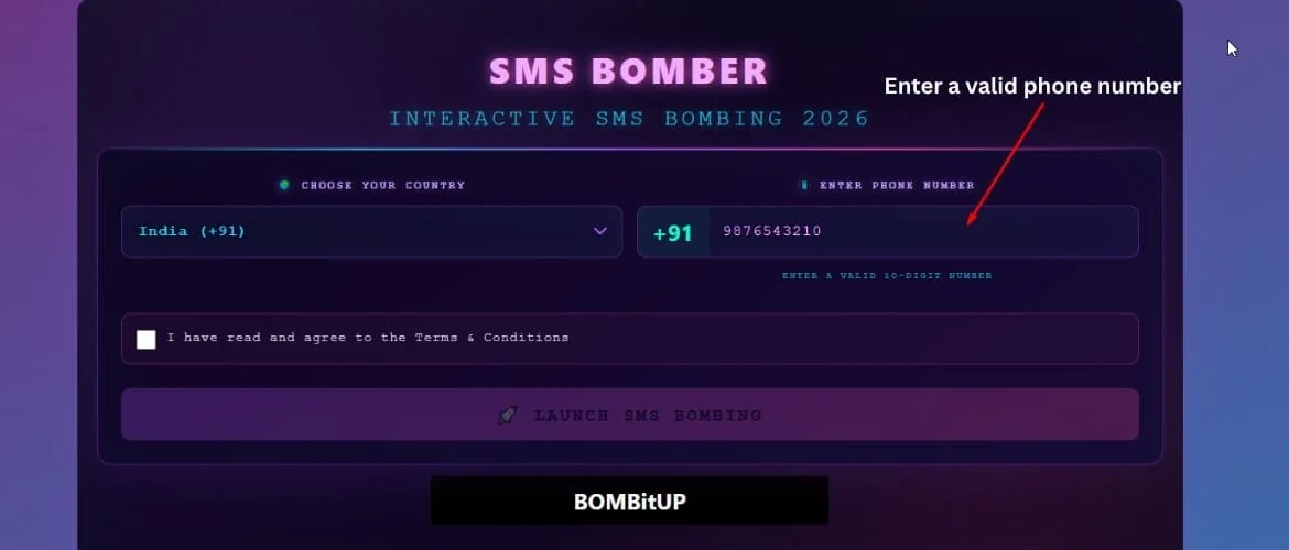 SMS Bomber Step 2
