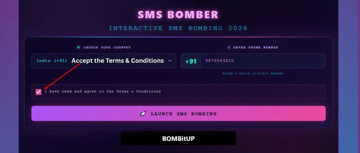 SMS Bomber Step 3